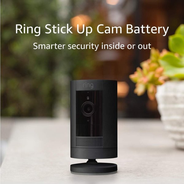 Ring Stick Up Cam Battery HD security camera Black RIN8SC1S9-BEN0